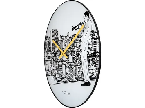 Wandklok NeXtime Trumpet City Ø 40cm