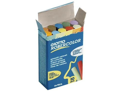 Giotto Krijt Robercolor, Doos met 10 Krijtjes Assorti Kleuren