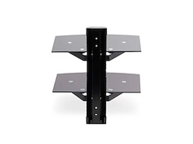 Dubbele Hangende Wandplanken voor Audio/Video Apparatuur