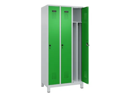 locker voor scheiding van kleding,HxBxD 1950x900x500mm,3vak