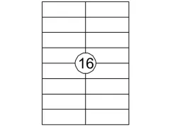 Etiket Quantore 105x37mm Wit 1600st Voordeelbundel