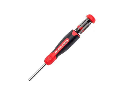 Schroevendraaier Megapro Ratcheting met 13 bits zwart