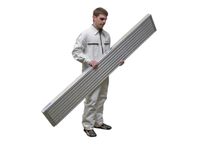 Telescopisch Bordes V. Staande Ladder Met Sporten Aluminium