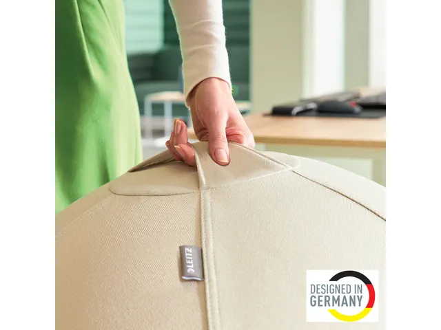 Leitz Ergo actieve zitbal anti-rol met stop-functie 65cm lichtgrijs