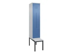 Z-garderobekast,HxBxD 2120x400x815mm,2vak,vak B 400mm,cil.-slot