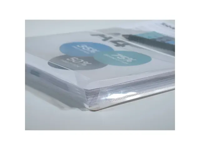 OUTLET Sachet de 2 pochettes adhésives à soufflet PP 20/100 A4