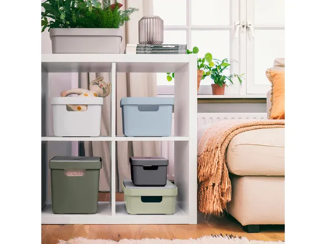 Sigma Home opbergbox 9L groen - 35x24,6x12,2cm