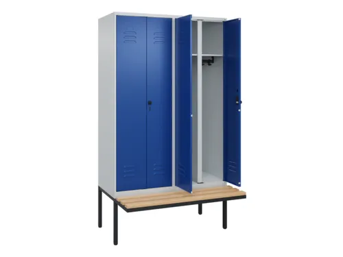 locker voor scheiding van kleding,HxBxD 2120x1200x815mm,4vak