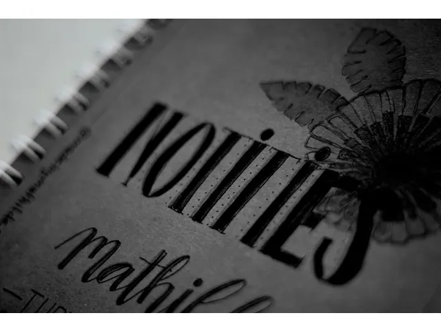 Plakboek Kangaro A4+ 120 grams 40 vel, voorkant zwart