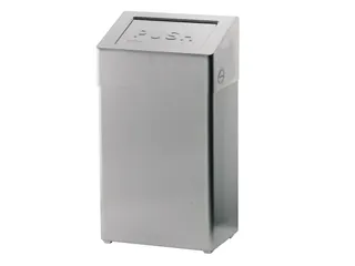 Santral S1417450 classic afvalbak 18 Liter met zelfsluitende klep RVS - 1