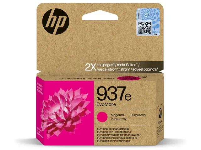 Inktcartridge HP 4S6W7NE 937E Evomore rood