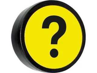 Impressiemagneet Question Mark 35mm Geel - 2