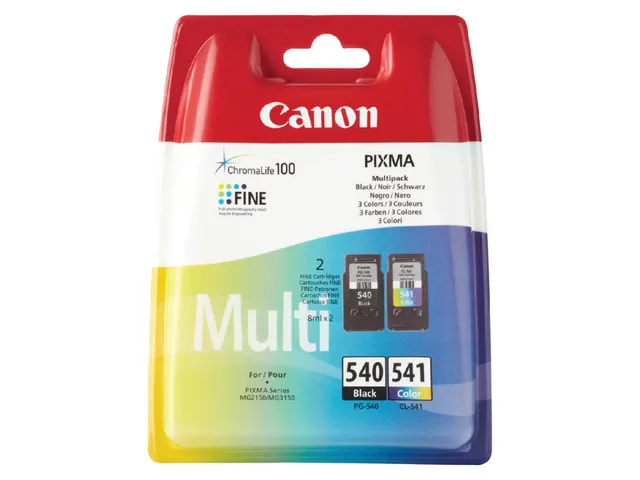 Inktcartridge Canon PG-540 CL-541 zw + kl + papier