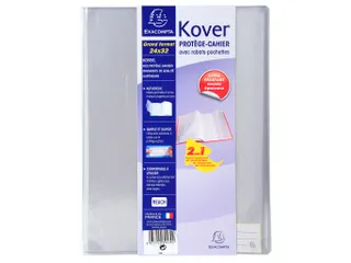 Schriftomslagen Kover transparant 24x32cm ass - 3