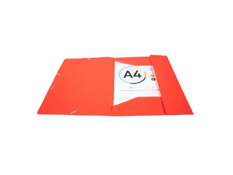 Elastomap A4, Polypropyleen A4 24x32cm, 150 Vellen, Rood