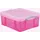 opbergdoos 18 liter XL transparant roze