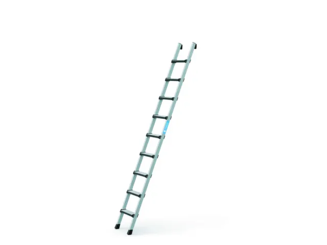 ladder,eenzijdig,9,treden,balk L 2,68m,geëloxeerd