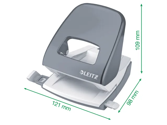 Perforateur Leitz 5008 2 trous 30 fls bleu clair