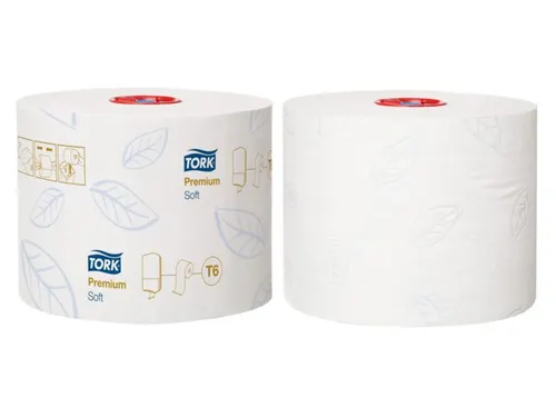 Toiletpapier Tork 2-laags Wit 127520 Compact T6