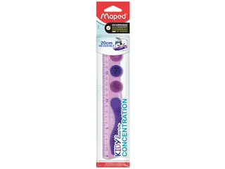 Liniaal Maped Kidy Learn Concentration 20cm paars - 3