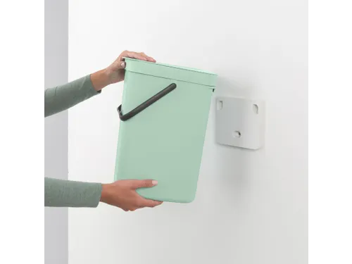 Afvalemmer Sort & Go 12 Liter Jade Lichtgroen