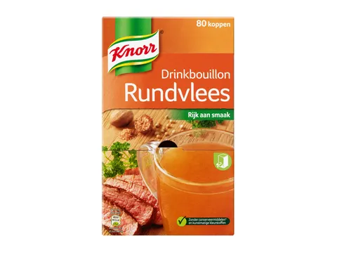 Drinkbouillon Knorr rundvlees Soep 175ml 80 stuks