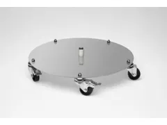 onderwagen,v. afvalbak Ø 500mm,RVS