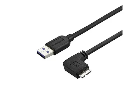 Slanke Micro USB 3.0 kabel haaks naar rechts 1 Meter