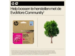 Inktcartridge HP 4S6W7NE 937E Evomore rood - 4
