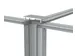Brightbox Pro Flex T-connector voor 3 Beurswanden met ruimte voor elek