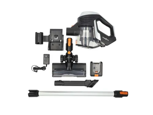 Steelstofzuiger Nedis 2-in-1 snoerloos HEPA 130W zwart