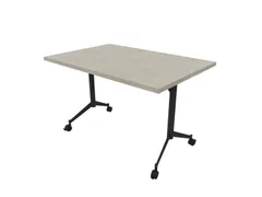 klaptafel,HxBxD 750x1200x800mm,hoekig,T-voet donkergrijs,ovale buis