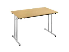 Klaptafel Vrijstaand 120x70 Cm Onderstel Aluminium Blad Beuken