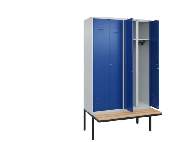 locker voor scheiding van kleding,HxBxD 2120x1200x815mm,4vak