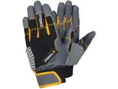 Tegera PRO 9185 anti-vibratiehandschoenen, grijs/zwart/geel, maat 9, p