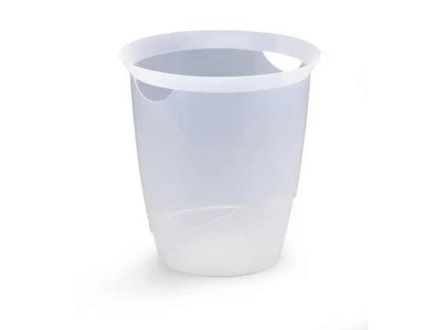 Papiermand 16 Liter Trend Transparant Wit