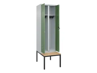 locker voor scheiding van kleding,HxBxD 2120x600x815mm,2vak - 2