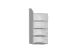 Angle Hxl 1900x600mm 5tablettes 1panneau Latéral Avec Paroi Arrière