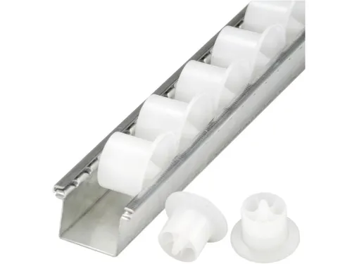 Rollenrails Spoorkransrollen Afstand 42mm L 3000mm Draagverm/rol 4kg