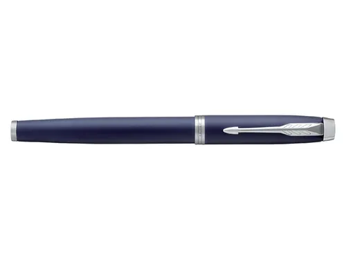 Rollerpen Parker IM Matte blue CT Finish Fijn Zwarte inkt