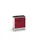 gereedschapswagen 965x800x600mm antislip blad 2 laden+kast, RAL3004