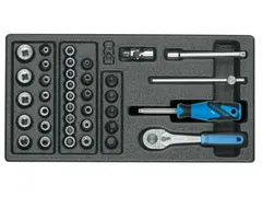 1500 ES-20 Dopsleutelassortiment 1/4 inch in 1/3 ES-module