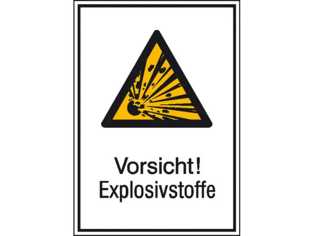 waarschuwings-combibord,v. binnen/buiten,Pas op! Explosieve stoffen