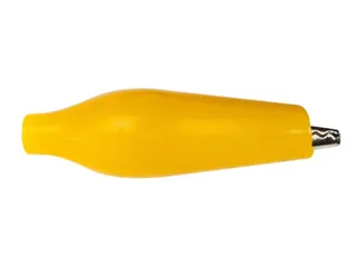 Geisoleerde Krokodillenklem 27mm - Geel - 1