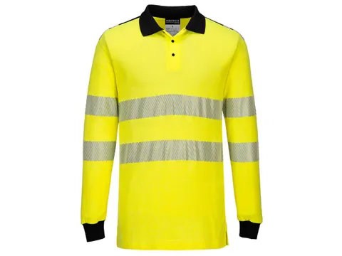 Portwest FR702 polo, zwart, maat 2XL, per stuk