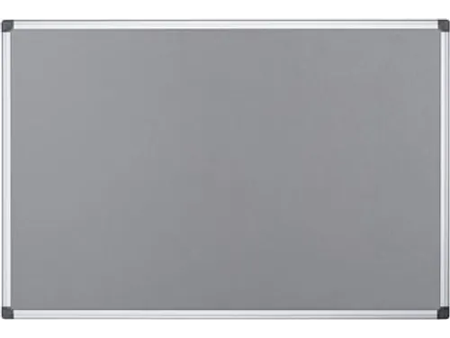 Textielbord Met Aluminium Frame 60x45cm Grijs Incl. Montagemateriaal