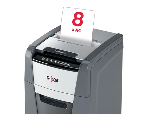 Papiervernietiger Rexel Optimum Auto+ 90X snippers 4x28mm
