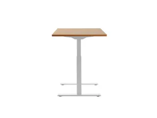 Elektrisch ihv bureau,HxBxD 700-1200x1200x800mm,blad beuken,T-voet wit - 3