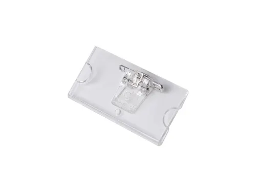 Naambadge 65x35 Plat met clip en veiligheidsspeld