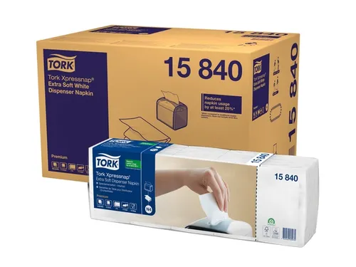 Servet Tork 15840 N4 Xpressnap Premium 1/4 vouw 2-laags 213x330mm 500
